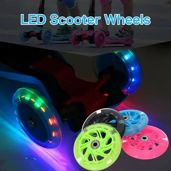 Kampagne pris 80Mm Led-Blitz Hjulet Mini Eller Maxi Micro Scooter Blinkende Lys Tilbage Bageste Abec-7