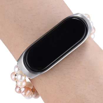Ferskvandsperler strop til xiaomi mi-band 5 4 Armbånd NFC smart Ur Tilbehør farverige armbånd udskiftning Smykker Håndled