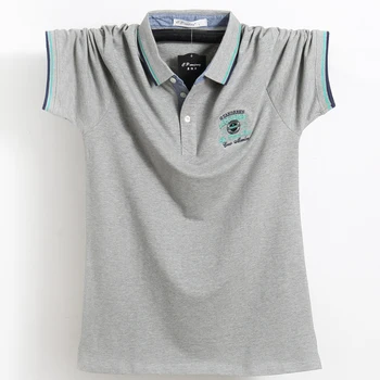 Plus Størrelse Euro Størrelse 4XL 5XL Mænds Polo-Shirt i Høj Kvalitet 95% Bomuld sommer skjorte 3D-Broderi Tace & Shark polo herre tøj