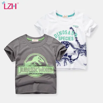 Børnetøj 2020 New Kids Baby Drenge Tegnefilm Bomuld Bunden Shirt Korte Ærmer T-shirt Til Drenge Toppe og Tees To-stykke