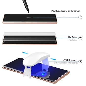 10stk/Masse UV-Hærdet Glas Til Samsung Galaxy Note 20 Ultra 5G Fuld Væske Skærm Protektor Til Samsung Note 20 5G UV-Glas
