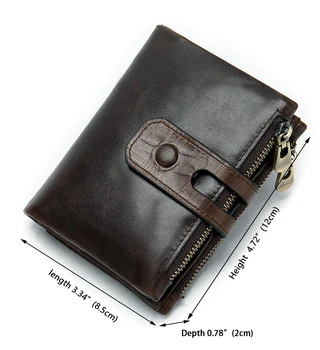 NIUCUNZH tegnebog for kvinder til pige, korte ægte læder punge for dame for kvinder små penge taske kompakt indgraveret wallet-haspe