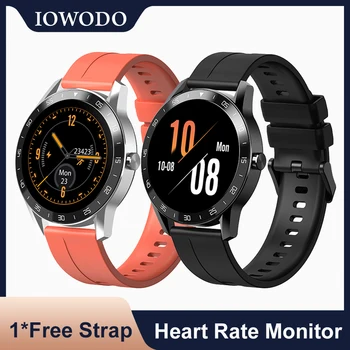 IOWODO X1 Smart Ur Fitness Tracker pulsmåler Mænd Kvinder Touch Screen 5ATM Vandtæt Sport Smartwatch Til iOS Android