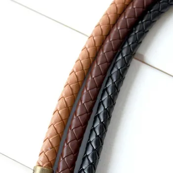 D006 diameter, 9MM længde 35CM pung frame taske passer Væver PU Læder håndtag 3 farve DIY håndtaske, tilbehør regnskabsmæssige
