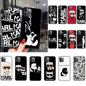 Lagerfeld Brand designer KARLs Phone Case for iPhone 11 12 Pro MAX 8 7 Plus SE 2020