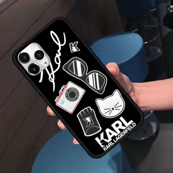 Lagerfeld Brand designer KARLs Phone Case for iPhone 11 12 Pro MAX 8 7 Plus SE 2020