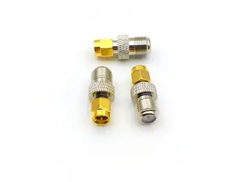 100pcs F female jack to SMA male plug RF coaxial adapter