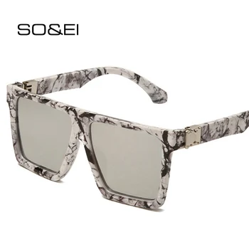 SÅ&EI Ins Populære Fashion Square Solbriller Kvinder Luksus Brand Designer Gradient Spejl Brillerne Mænd Sol Briller Nuancer UV400