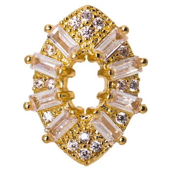 5pcs/masse 3D-Luksus-Kærlighed Vedhæng 3D Legering Nail Art Zircon Pearl metal Krystal negle tilbehør DIY Negle Dekoration Søm charms