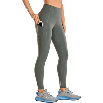 Kvinder er Høj Talje Og Stramme Fitness Yoga Bukser Nude Skjult Lomme Yoga Bukser Hurtig Tørring Elastisk Trænings-og Leggings Sports Pant