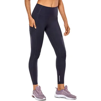 Kvinder er Høj Talje Og Stramme Fitness Yoga Bukser Nude Skjult Lomme Yoga Bukser Hurtig Tørring Elastisk Trænings-og Leggings Sports Pant