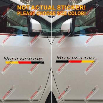 Motorsport tyske Flag Tyskland Racing Decal Sticker Bil Vinyl vælge størrelsen par