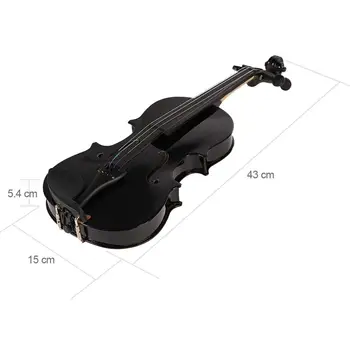Holdbar Strenge Instrumenter Kits Aluminium Legering Wire tegnebrættet Maple Kode 1/8 Skinne Akustisk Violin til Studerende Nybegynder
