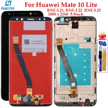 Displayet Til Huawei Mate 10 Lite LCD-Skærm Touch screen Digitizer Assembly Udskiftning af Skærmen Til Huawei Mate 10 Lite Skærm