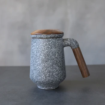 LUWU japansk keramik te krus med keramiske filtre kaffe kop te kop 300ml