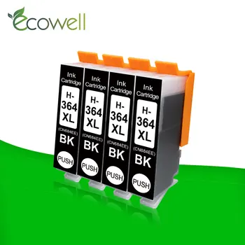 Ecowell 4BK 364XL blækpatron udskift HP 364 XL hp364 til hp Deskjet 3070A Photosmart 5510 5515 6510 B010a B109a printer