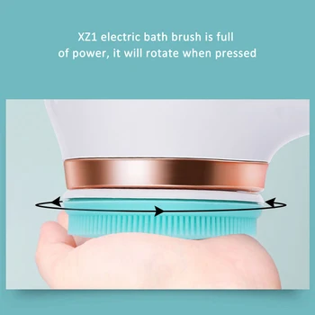 Automatisk Brusebad Børste 4 I 1 Multifunktionelle Elektriske Badekar Rengøring Massage Børste Badeværelse Vandtæt Anti-slip Toilet Spa Værktøj