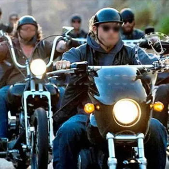 Motorcykel Halv Hjelm Med Sunshield Quick Release Rem Halve Ansigt Passer Til MTB Cykel Cruiser Scooter Harley S M L Mat Sort