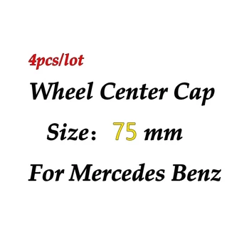 4stk 75mm Hvede øre-blå Bil Hjul navkapslen Center Caps Auto Mærke Badge Dækning For Mercedes Benz AMG GLE GLS W164 W212 W211 C260