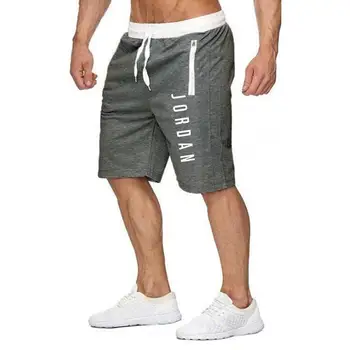 Jordan-pantalones cortos de culturismo para hombre, ropa deportiva transpirable de secado rpido, para gimnasion, Verano