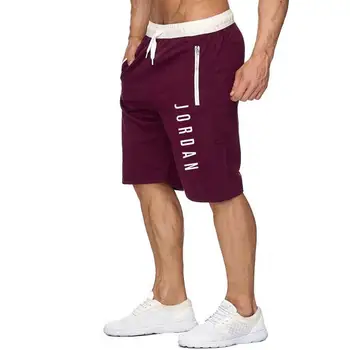 Jordan-pantalones cortos de culturismo para hombre, ropa deportiva transpirable de secado rpido, para gimnasion, Verano