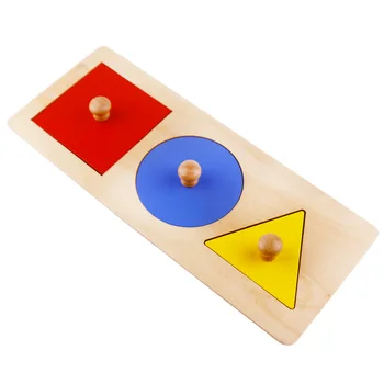 Træ-Puslespil for Flere Geometriske Figurer yrelse Børn Pædagogisk Legetøj For Børn at Lære Puslespil Gaver MA0264H