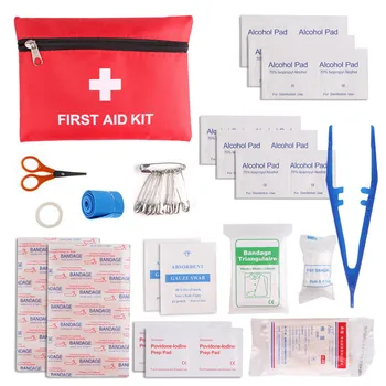 12 Art/Pack Udendørs Emergency First Aid Kit Pose Pose Rejser, Sports-Redning Medicinsk Behandling Vandring Camping Taske Survival Kit