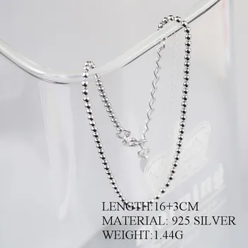 INZATT Klassiske Real925 Sterling Sølv Perle Armbånd Til Kvinder Geometriske Sommeren Metal Mode Kæde Smykker Fødselsdag Gave Bijoux