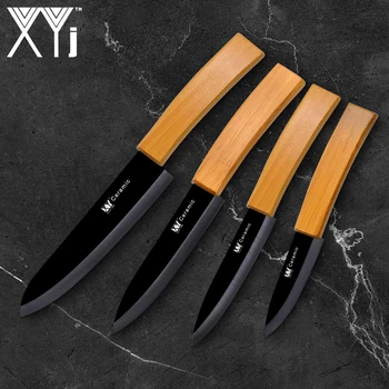 XYj Keramisk Kniv Sæt Køkken Madlavning Knive Sort Blade 3