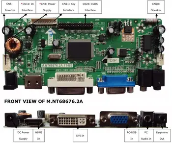 Latumab Nye HDMI+DVI+VGA+Lyd LCD-ControllerDriver yrelsen Kit til Panel N070ICG-LD4 1280X800 Gratis fragt
