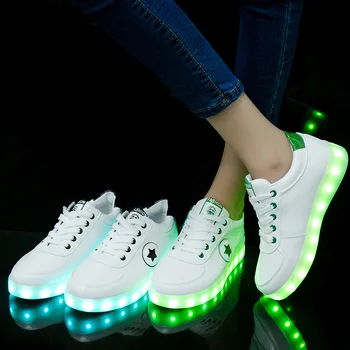 Størrelsen 30-44 Kids Sko til Piger Drenge LED Sko Lysende Sneakers Lys Børn Tenis Led Tøfler USB-Opladning buty led