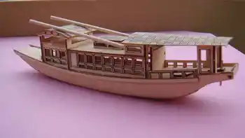 Gratis forsendelse Klassisk Kinesisk jiangnan fornøjelse-båd model Skala 1/50 South lake båd model kit