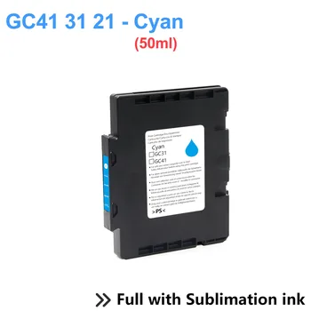 Sublimation Blæk Patron til GC41 GC31 GC21 for Ricoh SG3100 SG3110 GX7000 GX3050SFN GX3000 GXe3300n fuld med sublimation blæk