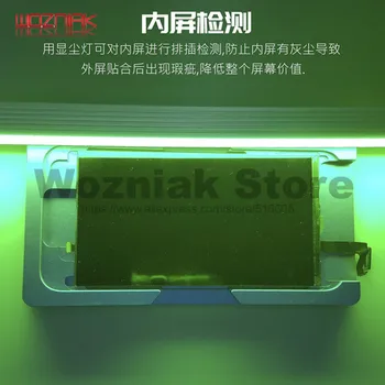 SAMME QIANLI ISEE LCD-Skærmen for at Registrere Støv Lampe High Definition Grønt Støv, sporing og Vedligeholdelse af LED-Lys til IPHONE HUAWEI