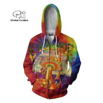 Hamp Ukrudt royal Hippie Mandala Trippy Abstrakte Psykedelisk 3d-hoodies/Sweatshirt Vinter Efterår Lange ærmer streetwear-1