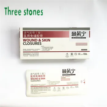 6*75mm 3strips/taske nødsituation overlevelse sterile sår i huden lukninger strimmel tape kosmetiske forbindinger reducere ardannelse