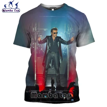Mamba top Johnny Hallyday T-Shirt 3D-Tee Rock Sanger Mænd er T-shirts Hip Hop Teens Tshirt Mænd Sjov Kvinder Sweatshirt Run Sportswear