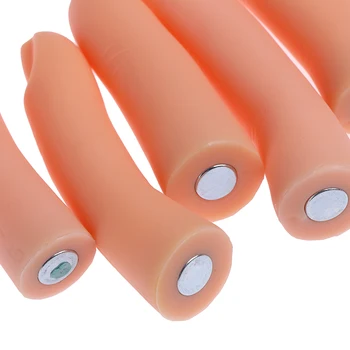 5Pcs/Sæt i Høj Kvalitet Silikone Praksis Nail Art Uddannelse Hånd Finger Justerbar Falske Finger Manicure Værktøj