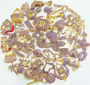 50stk blandet sarte piger charms Passer til kvinders DIY smykker tilbehør M8