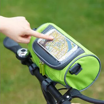 Store cykeltasker Styret Foran Rør, Vandtæt Cykel Telefon Taske Touch screen Pack Til Studerende Kvinder Girl Tilbehør Cykling