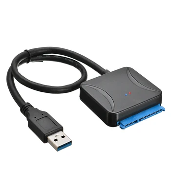 1PC HDD med en SSD Harddisk Converter SATA til USB 3.0 2.5/3.5 Kabel-Line-Adapter Til Backup Fil Opgradere Bærbare Computer Harddisk