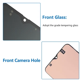 OEM-For Samsung Galaxy A50 A50S LCD Touch Skærm OLED Digitalisere Montering Udskiftning Ramme Med Gave