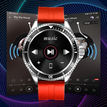 Musik spiller Smart ur bluetooth opkald mænd smartwatch multi sport sundhed management TFT HD-skærm kan forbinde TWS øretelefon se