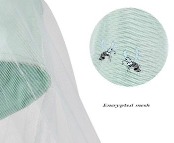Baby Klapvogn Myg Insekt Net Tilbehør Sikkert Mesh Buggy Krybbe Netting Vogn Myggenet Klapvogn Fuld Dækning Netting