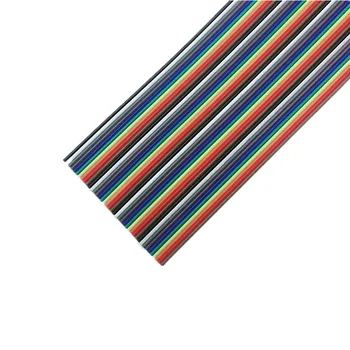 5M 10M 40 pin Fladskærms Farve Rainbow Bånd IDC Kabel-Wire Kabel-Regnbuen