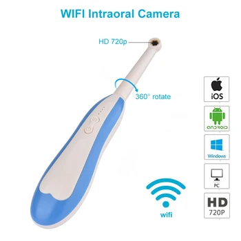 WiFi Wireless Intraorale Cameral Dental Endoskop Kamera HD LED-Lys Overvågning Inspektion Til Tandlæge Mundtlig Real-time Video