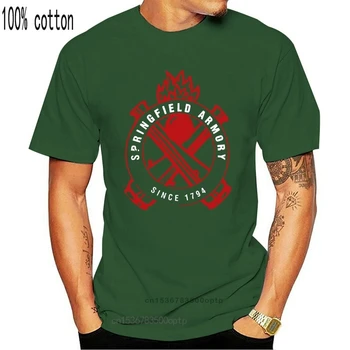 Sommer Toppe Casual t-Shirts Springfield Arsenal Siden 1794 Mænds kortærmet Bomulds T-Shirt til kvinder tshirt