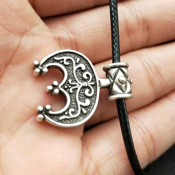 Slavisk Lunula Symbol Crescent Moon Halskæde Vedhæng Nordisk Viking Jwelry For Kvinder