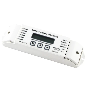 Bc-820 Dmx Til Spi Signal Dekoder Konverter Dmx512 Lpd6803 8806 Ws2811/ 2801 Ws2812B 9813 170Pixels Led Lys Controller dc 5 v-24V