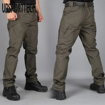 2020 Ny Herre Taktiske Bukser Air Force Militær Multi-lomme Lange Bukser Tacitcal Bukser Mænd Slanke Fat Cargo Bukser Plus Størrelse S-6XL